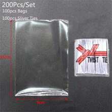 50/100 piezas Bolsas de celofán transparentes y de colores, bolsas de plástico OPP transparentes para empaquetar caramelos, chupetes, galletas, regalos, favores de fiesta, suministros de hornear