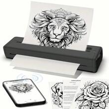Draagbare A4 thermische inktloze draadloze printer voor thuis en onderweg - lichtgewicht, flexibel en intelligent, geleverd met 50 vellen papier