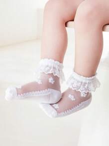 Kids Socks Mesh Breathable Children's Socks Are Suitable For Daily Wear In Summer - White - View 2