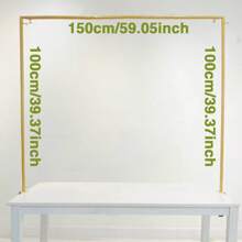 锻铁金色矩形桌腿，坚固奢华的金色客厅桌，高端耐用的装饰框架适合生日、浪漫求婚、婚礼、节庆、摄影 - 金色 - 查看 5