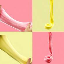 Big Slime Kit With Yellow Cake And Pink Charms, Scented DIY Slime Supplies For Girls And Boys, Stress Relief Toy For Kids Education, Party Favor, Gift And Birthday - 粉色 - 查看 5
