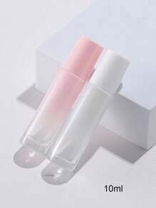 1pc/2pcs/4pcs 5ml/10ml Steel Ball Ombre Pink To White Roll-On Bottles, Glass Bottles For Essential Oils, Perfumes, Portable Liquid Containers For Travel - Multicolor - View 5