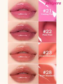 Peripera K-Beauty Tint mit Tintenfischeffekt, Water Bare Tint, Mirror Watery Lipgloss, Glass Lipgloss, Lippenvolumenvergrößernd, natürlich feuchtigkeitsspendend, leicht, strahlungsfördernd, langanhaltend, angenehm, nicht kleberig, maskenfreundlich, ohne Weißfilmbildung, K-Beauty, koreanisches Make-up