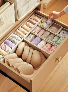 Linen Storage Box, Socks Organizer Box, Drawer Divider Storage, Space Saving Essentials, Underwear Holder