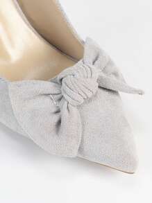 Damesschoenen met puntige neus en hoge hak, PU-materiaal met vlinderbloemdetail, enkelbandje, elegante alledaagse hoge hakken, geschikt voor buiten, festival, feestkleding, lente, zomer, herfst, winter, past bij satijnen jurk, Kerstmis, herfst