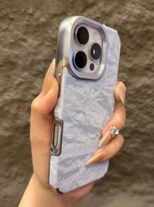 Luxury Stylish Snow Mountain Texture Velvet Phone Case Compatible With Iphone 16 15 14 13 12 Pro Max 11 Aesthetics Cute Shockproof Cover