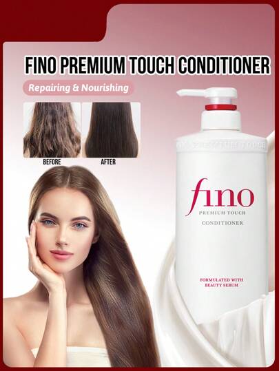 Fino Balsam Premium Touch, reparație deteriorată, hrănire intensivă, parfum de durată mai lungă, îngrijire la nivel spa, strălucire naturală, volum (550 ml/18,61 FI Oz)