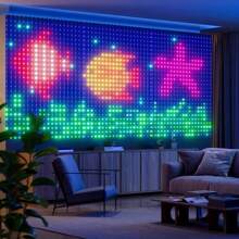 Smart LED Curtain Lights – Color-Changing Curtain Lights With 400 LEDs, Size 9.84x9.84 Feet, Dynamic DIY Fantasy Lighting For Bedroom, Living Room Accent Wall, And Patio, Perfect For Christmas Decorations, App-Controlled
