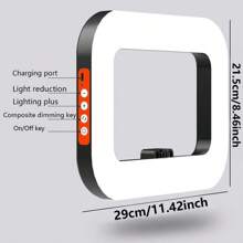 Luce ad anello LED portatile per smartphone - Luce circolare portatile di riempimento con morsetto regolabile, regolazione della temperatura di colore fino a 8500 K, espansione multiinterfaccia, ideale per selfie, live streaming e registrazione video, Luce ad anello per telefono adatta per selfie e live streaming, Luce portatile per selfie