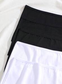 5 Stücke/Set Damen bequeme atmungsaktive einfarbige Hipster Höschen, Damen Unterwäsche