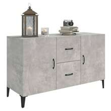 vidaXL Credenza Grigio Cemento 100x36x60 cm in Legno Multistrato,Moderna,Armadietto,Armadio,Soggiorno Cucina,Mobile Buffet,Buffet da Cucina,Mobiletto Multiuso,Mobile da Cucina