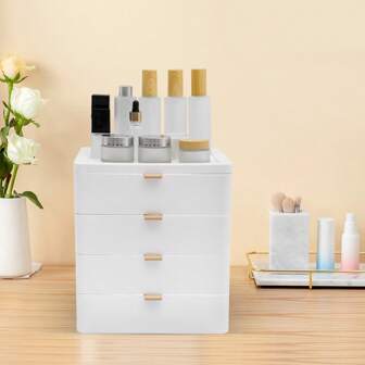 Organizer da scrivania a 4 ripiani con cassetti Organizer da scrivania Organizer per cassetti Bianco