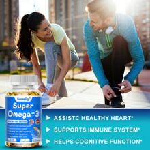 Fish Oil Softgels - Omega 3 Supplement 5500 Mg Per Serving - 1200 Mg EPA 900 Mg DHA Krill Oil 600 Mg - 120 Softgels - 1 chai - Xem 4
