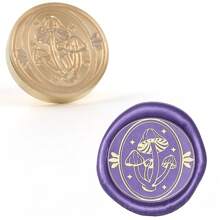 CYFUN DESIGN 1 PC 25mm Butterfly/Fox/Deer Pattern Wax Seal Stamps Solid Brass Engraved Fire Lacquer Stamp Heads NO Handle For Decorating Notebook Gifts And Greeting Cards