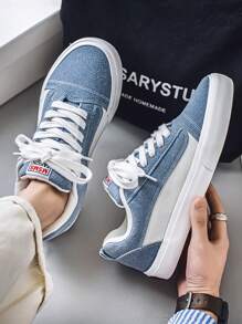 Men's Low-Top Casual Sneakers, Comfortable And Breathable For School And Daily Wear, Autumn