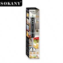 SOKANY SOKANY-02007 Multifunctional Mixing Stick, Stainless Steel Electric Handheld Mixer, Detachable Mixing Stick, Easy To Clean, Very Suitable For Smoothies, Mud, Milkshakes, Soups And Food Black Handle, . Kitchen Essentials, Food Mixers, Ergonomic Handles, Stainless Steel Mixers, Kitchen Mixers