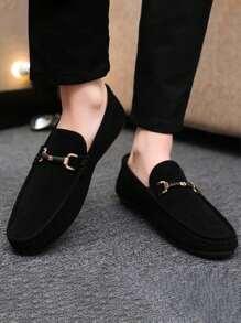 2025 男士乐福鞋经典时尚舒适正式一脚蹬驾车鞋，百搭莫卡辛鞋（如果您脚宽，请订购大一码）