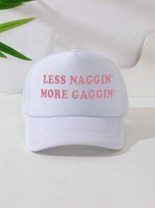 1pc Unisex Printed Decorative Interesting Sponge Mesh Trucker Cap, Baseball Cap, Sun Hat, Suitable For Everyday Use, Outdoor Travel, Hiking, Beach, Holiday - Multicolor - View 4