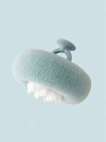 1 pieza Esponja exfoliante para baño con ventosa, Suave esponja de baño sin desprendimiento, Cepillo colgante para exfoliación en la ducha