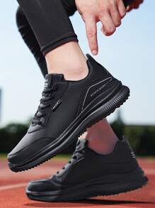 Wiosenne nowe, codzienne buty sportowe ze skórzaną cholewką, wodoodporne i elastyczne, wygodne do codziennego noszenia, uniwersalne