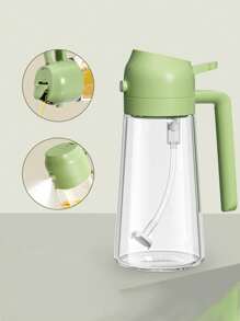 1pc, Oil Spray Pot, Automatic Opening And Closing Oil Bottle, Oil Sprayer, Kitchen Oil Sprayer, Glass Oil Sprayer Mister, Gravity Oil Bottle, Leak-Proof Olive Oil Storage Bottle, Vinegar Dispenser, For Cooking, Baking, Salad, Grilling, Kitchen Gadget