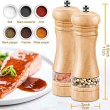 1pc Personalized Pepper Grinder With Customized Name Engraving, Practical Mother's Day/Father's Day Gift For Parents, Wooden Pasta, Steak, Pizza Seasoning Mill, Manual Home Cooking Spice Grinder Bottle, Christmas Decor & Camping Accessory - Pepper Grinder - View 7