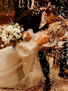 1000/2000/3000/5000 件白色心形派对纸质装饰、彩色心形五彩纸屑花瓣、婚礼派对情人节纪念抛掷装饰、心形派对弹珠婚礼派对礼物爱心、气球填充物 - 彩色 - 查看 3