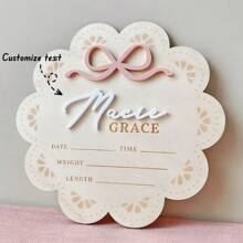 1 Stück Baby Geburtsankündigung Schild Neugeborenen Schild Baby Ankündigungsschild Babykrankenhaus Schild Namensankündigung Schild Baby Schild für Krankenhaus Geburt Statistik