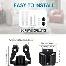 2/4/6/8//12 Pcs Broom And Mop Holder, Broom Holder Wall Mount, Heavy Duty Garden Tool Organizer Rack Rake And Shovel Handle, Stainless Steel Mop Hanger. Wall Mounted Utility Rack With Screws