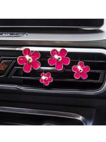4-Piece Car Air Vent Scented Clip For Vehicle Air Conditioning Vents Flower Decoration Clip - one-size - View 11