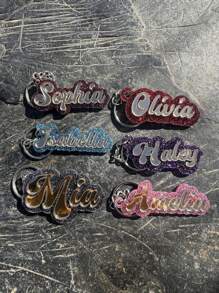 Personalized Glitter Plexiglass Keychain For Kids - Perfect Gift, Backpack Decoration, Unicorn And Glitter, Custom, Personalized, Unique, Customized Ideal Gifts For Her Family, Friends, Pets Christmas Decorations, Personalized Christmas Ornaments, Personalized Gifts, Durable, Engraved, Stainless, Colorful, Cute, Adorable, Funny, Kawaii, Y2K, Stylish, Unisex, Casual, Custom, Ideal Gifts For Her,School Supplies,Back To School,For Office,For School,For Classroom,For Teacher Gifts,For University,For Colleague,For Dorm Rooms,For Teacher,For Boys And Girls,For Teenagers,Junior High School Students,Middle School Students,High School Senior High School Students,College Students,University Students,Freshman,Sophomore,Underclassmen