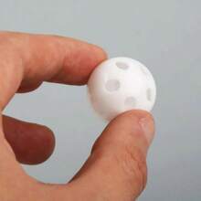 10pcs Plastic Bell Round Hollow Double Layer Pet Ball Hamster Cat Dog Toys Rattle Pet Bells - White - View 4