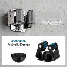 2/4/6/8//12 Pcs Broom And Mop Holder, Broom Holder Wall Mount, Heavy Duty Garden Tool Organizer Rack Rake And Shovel Handle, Stainless Steel Mop Hanger. Wall Mounted Utility Rack With Screws