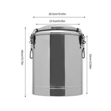 YUNRUX Food Warmer Food Warmer 20L Insulated Bucket Warmer With Lid - Silver - View 2