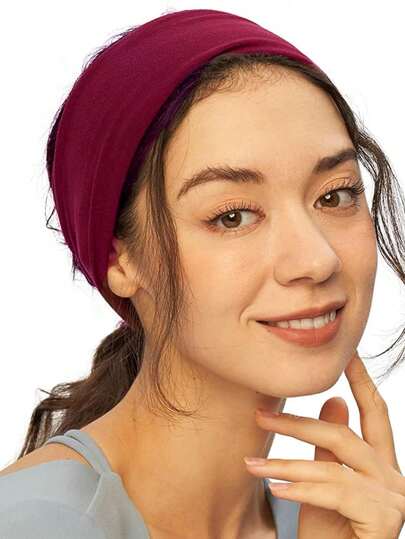 1 قطعة شريط رأس ماص للرطوبة للرياضة، شريط امتصاص العرق للركض واللياقة البدنية، شريط رأس للشعر، اكسسوارات شعر للنساء للعطلات والملابس الأنيقة