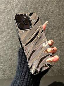 Wave Ripples Simple 3D Wavy Pattern Phone Case Compatible With IPhone 16 Pro Max / 16 / 16 Pro / 16 Plus / 15 / 15 Pro Max / 15 Pro / 11 / 12 / 13 / 14 Pro Max / 11 Pro / 11 Pro Max / 12 Pro / 12 Pro Max / 13 Pro / 13 Pro Max / 14 Pro / 14 Pro Max, Elegant Creative Soft Phone Cover