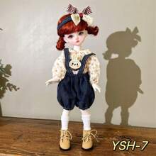 Abiti carini per bambole da 30 cm, set di abbigliamento moda per bambole BJD 1/6, vestito carino, cappello, accessori per bambole, regalo per le vacanze (senza bambole e scarpe)