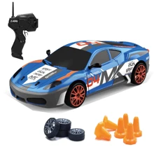 2.4G 高速漂移遥控车四驱玩具遥控 AE86 模型 GTR 赛车儿童玩具圣诞礼物男孩女孩 - 彩色 - 查看 14