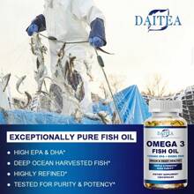Fish Oil Softgels - With Omega-3 Fish Oil And Omega-3 Fatty Acids, 120 Softgels - 1 chai - Xem 4