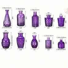 10pcs Vintage Mini Flower Vases, Centerpiece, Tabletop, Wedding, House Warming Decoration