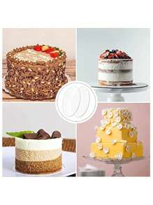 1pc Acrylic Cake Stand, 4/6/8/10 Inch Thick 2mm Reusable Clear Round Cake Display Rack, Acrylic Cake Board DIY Dessert & Decor Accessory, DIY Craft Decor Base, Suitable For Mother's Day, Easter - Multicolor - View 9