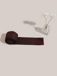 1pc Men Knitted Casual Business Necktie Solid Color Elegant Tie Men Necktie - Solid Color - View 20