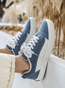 Men's Low-Top Casual Sneakers, Comfortable And Breathable For School And Daily Wear, Autumn