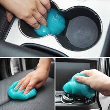 Nettoyant magique réutilisable polyvalent - Gel de nettoyage pour le détail automobile, les claviers, l'intérieur automobile, les aérateurs - Pâte de retrait de la poussière sans électricité pour la maison et le véhicule