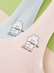 5 Pieces Of Multi-Color Underwear For Girls Girls Primary School Junior High School Students The First Stage Of Development Bra Leisure Sports Anti-Leakage Point Cool Summer - Multicolor - View 5