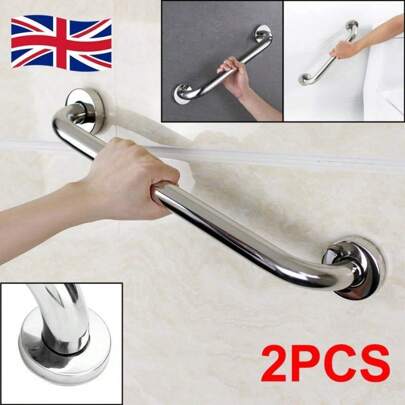 Youyijia 304 Stainless Steel Bathroom Grab Bar – 2 Pack, 30 Cm Safety Handle For Bathtub, Toilet, Kitchen & Bedroom, Durable Bath Safety Grip For Enhanced Balance & Support