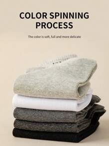 Șosete scurte pentru bărbați, cu țesătură simplă, design minimalist, stil ușor, negre, albe, gri, șosete sport pentru toate anotimpurile, în conformitate cu stilul minimalist