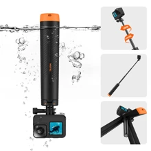 TELESIN 4 In 1 Selfie Stick Floating Hand Grip Tripod Waterproof Extendable Selfie Monopod For GoPro Hero 13, 12, 11, 10, 9, 8, DJI OSMO Action 5 Pro 4 Insta360 Ace Pro 2 And Most Action Camera