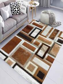 Modern Abstract Indoor Decorative Carpet, New Short Plush Pearlon Fabric Indoor Carpet, Living Room Carpet, Sofa Carpet, Bedroom Carpet, Non-Slip Bedside Rug, Dining Room Kitchen Carpet, Office Chair Cushion, Entryway Doormat, Outdoor Picnic Mat, Baby Crawling Soft Rug, Outdoor Camping Mat