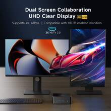 VASOUN M2S Mini PC, 512GB SSD 8GB DDR4, unterstützt erweiterbare HDD & SSD/N5095 Prozessor (bis zu 2,9GHz), Mini Desktop Computer mit WiFi/BT/HDTV x2 Unterstützung für 4K Dual Screen Anzeige, Desktop Computer für Büro, Zuhause